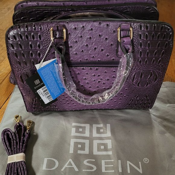 Dasein Women Satchel Handbag - Purple - NWT - Picture 8 of 8